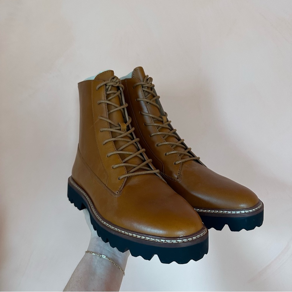 Madewell Tan Combat Boots